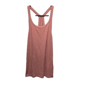 Aerie Womens Ribbed Racerback Tank Top Pink Medium